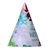 Niedliche Meerestiere Meerjungfrau Thema glücklich Partyhütchen (Links)