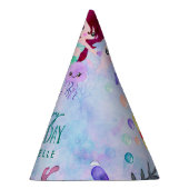 Niedliche Meerestiere Meerjungfrau Thema glücklich Partyhütchen (Rechts)