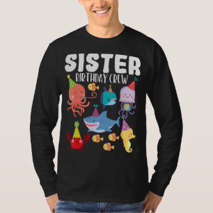 Niedliche Meerestiere Ozean Kreaturen Party Schwes T-Shirt