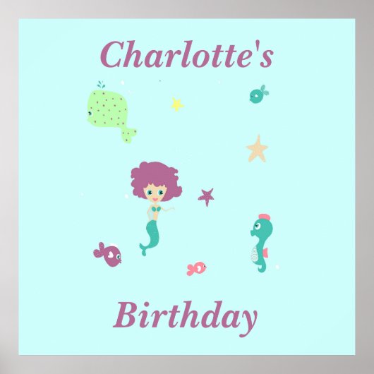 Niedliche Meerestiere Poster (Vorne)