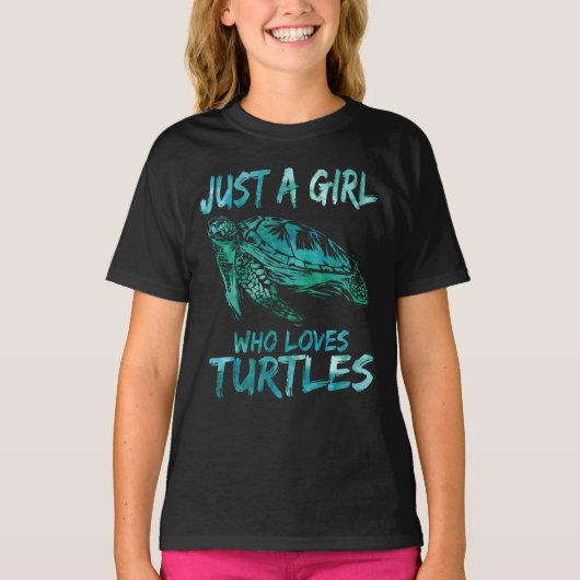 Niedliche Meereswasserfarbe Nur ein Mädchen, das S T-Shirt (Vorderseite)