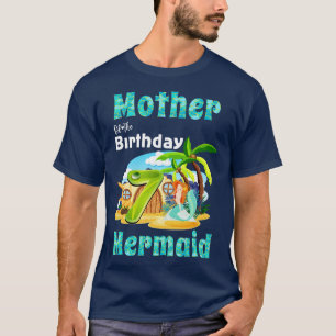 Niedliche Meerjungfrau am 7. Geburtstag T-Shirt