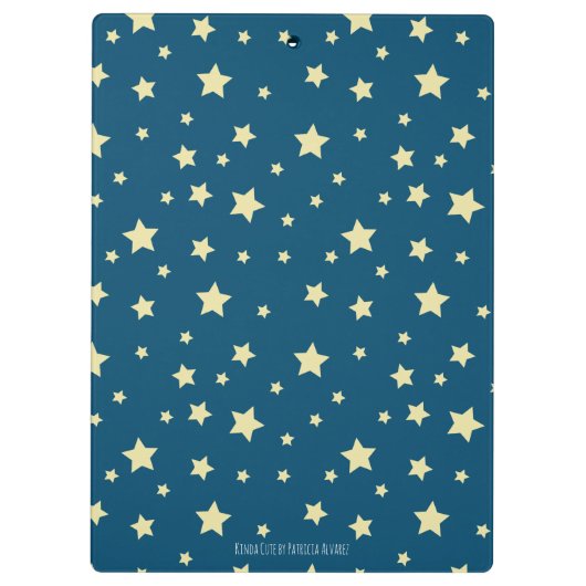 Niedliche Meerjungfrau auf dem Mond Personalisiert Klemmbrett (Rückseite)