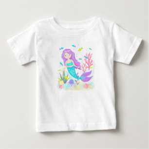 Niedliche Meerjungfrau Baby T-shirt