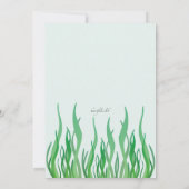 Niedliche Meerjungfrau-Einladung Einladung (Rückseite)