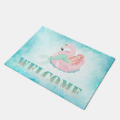 Niedliche Meerjungfrau Fußmatte (Schrägansicht)