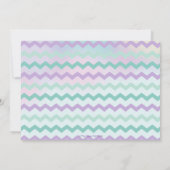 Niedliche Meerjungfrau Geburtstag unter dem Party Einladung (Rückseite)