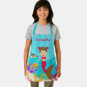 Niedliche Meerjungfrau im farbenfrohen Ozean Schürze (Insitu)