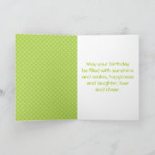 Niedliche Meerjungfrau in Grün Karte (Innenseite)