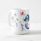 Niedliche Meerjungfrau Kaffeetasse (Vorderseite Links)