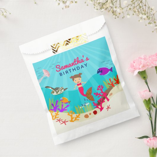 Niedliche Meerjungfrau Mädchen im farbenfrohen Oze Geschenktütchen (Versiegelt)