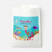 Niedliche Meerjungfrau Mädchen im farbenfrohen Oze Geschenktütchen (Vorderseite)