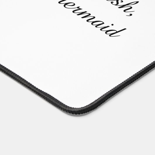 Niedliche Meerjungfrau mit Seepferden Schreibtisch Schreibtischunterlage (Ecke)