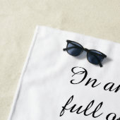 Niedliche Meerjungfrau mit Seepferden Strandtuch (Beispiel)