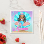 Niedliche Meerjungfrau-Prinzessin Serviette (Beispiel)