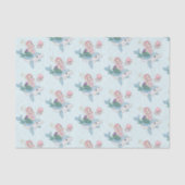 Niedliche Meerjungfrau Reiten auf einem Dolphin Seidenpapier (Vorderseite)