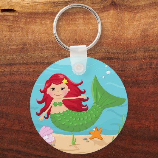 Niedliche Meerjungfrau Schlüsselanhänger (Vorderseite)