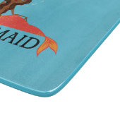 Niedliche Meerjungfrau (schönes Schwarzes Mädchen) Schneidebrett (Ecke)