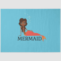 Niedliche Meerjungfrau (schönes Schwarzes Mädchen)