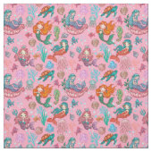 Niedliche Meerjungfrau Stoff (Muster)