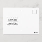 Niedliche Meerjungfrau unter Wasser Vielen Dank Postkarte (Rückseite)