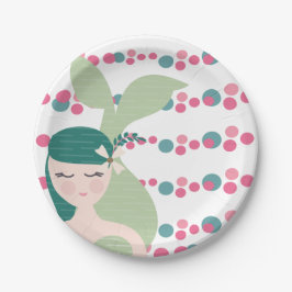 Niedliche Meerjungfrauen Geburtstagsparty Pappteller