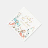 Niedliche Meerjungfrauen Serviette (Ecke)