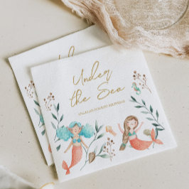 Niedliche Meerjungfrauen Serviette