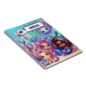 Niedliche Meerjungfrauen und Seevogel Zurück in di Notizblock (Rechte Seite)