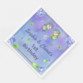 Niedliche Meerjungfrauen unter dem Meer - Zwilling Serviette (Ecke)