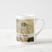 Niedliche meerkat Fotografie Porzellantasse (Rechts)