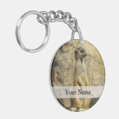 Niedliche meerkat Fotografie Schlüsselanhänger (Vorderseite links)