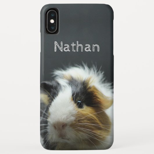 Niedliche Meerschweinchen-Tafel personalisiert Case-Mate iPhone Hülle (Rückseite)