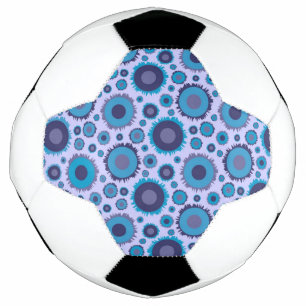 Niedliche, mehrblaufarbige Suns-Muster Fußball
