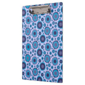 Niedliche, mehrblaufarbige Suns-Muster Klemmbrett (Links)