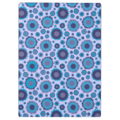 Niedliche, mehrblaufarbige Suns-Muster Klemmbrett (Rückseite)