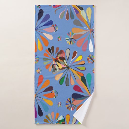 Niedliche mehrfarbige Blume Badehandtuch (Badehandtuch)