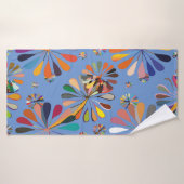 Niedliche mehrfarbige Blume Badehandtuch (Badehandtuch)