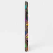 Niedliche mehrfarbige Blume iPhone Hülle (Linke Seite)