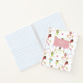 Niedliche mehrfarbige Gymnastik Kinder Girl Indivi Notizblock (Innenseite)