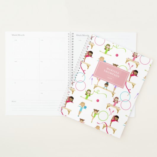 Niedliche mehrfarbige Gymnastik Kinder Jährlich Planer (Anzeige)