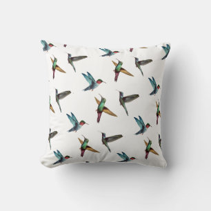 Niedliche mehrfarbige Kolibris Kissen