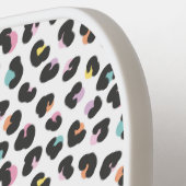 Niedliche mehrfarbige Leopardrucke Pickleball Schläger (Linke Seite)