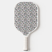 Niedliche mehrfarbige Leopardrucke Pickleball Schläger (Rückseite)