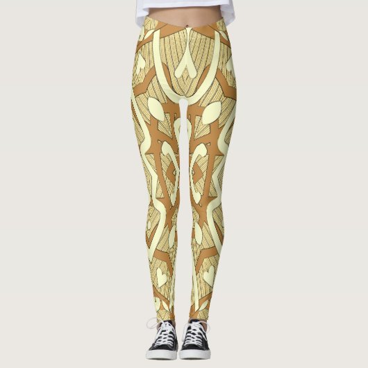 Niedliche mehrfarbige nahtlose "Ratti_Creative_Art Leggings (Vorderseite)