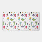 Niedliche mehrfarbige Roboter Kids Roboter Muster Schreibtischunterlage (Vorderseite)