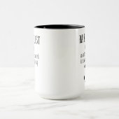 Niedliche Meldung der Haarstypisierung Tasse (Zentrum)