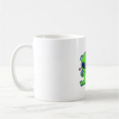 NIEDLICHE MEOKATZE MIT ALIEN KAFFEETASSE (Links)