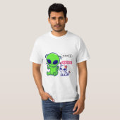 NIEDLICHE MEOKATZE MIT ALIEN T-Shirt (Vorne ganz)