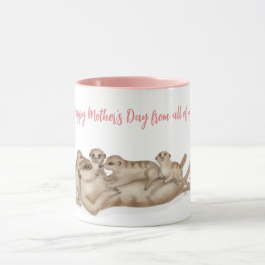 Niedliche Merkat-Tasse Tasse (Zentrum)